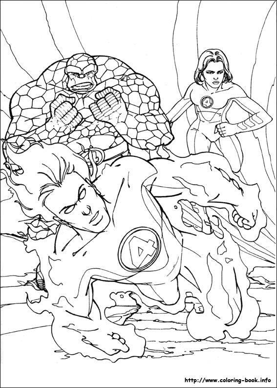 Fantastic Four coloring picture